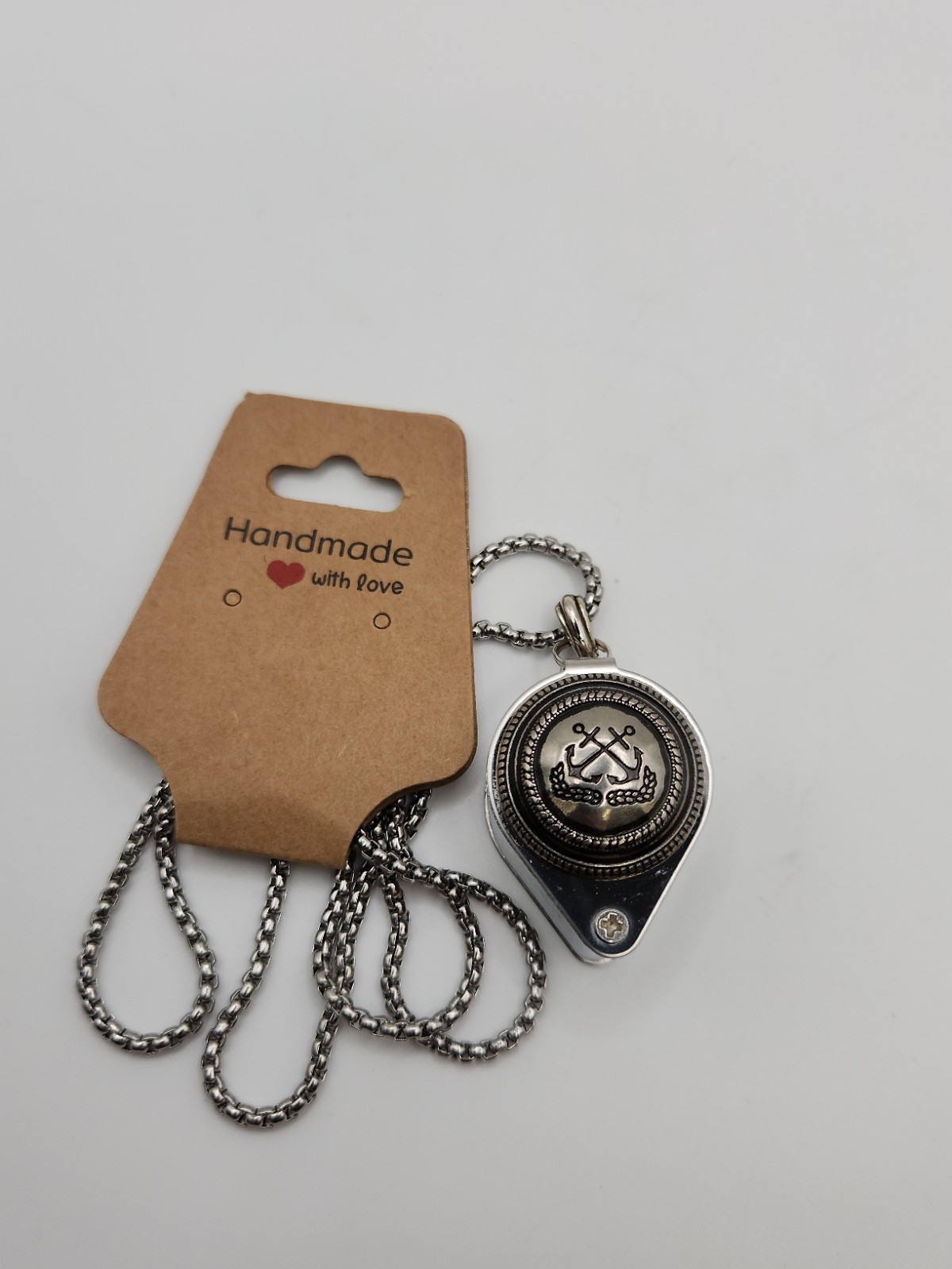 30× Jewelers Loupe Necklace Magnifier Loop Magnifying Glass Jewelry Nautical