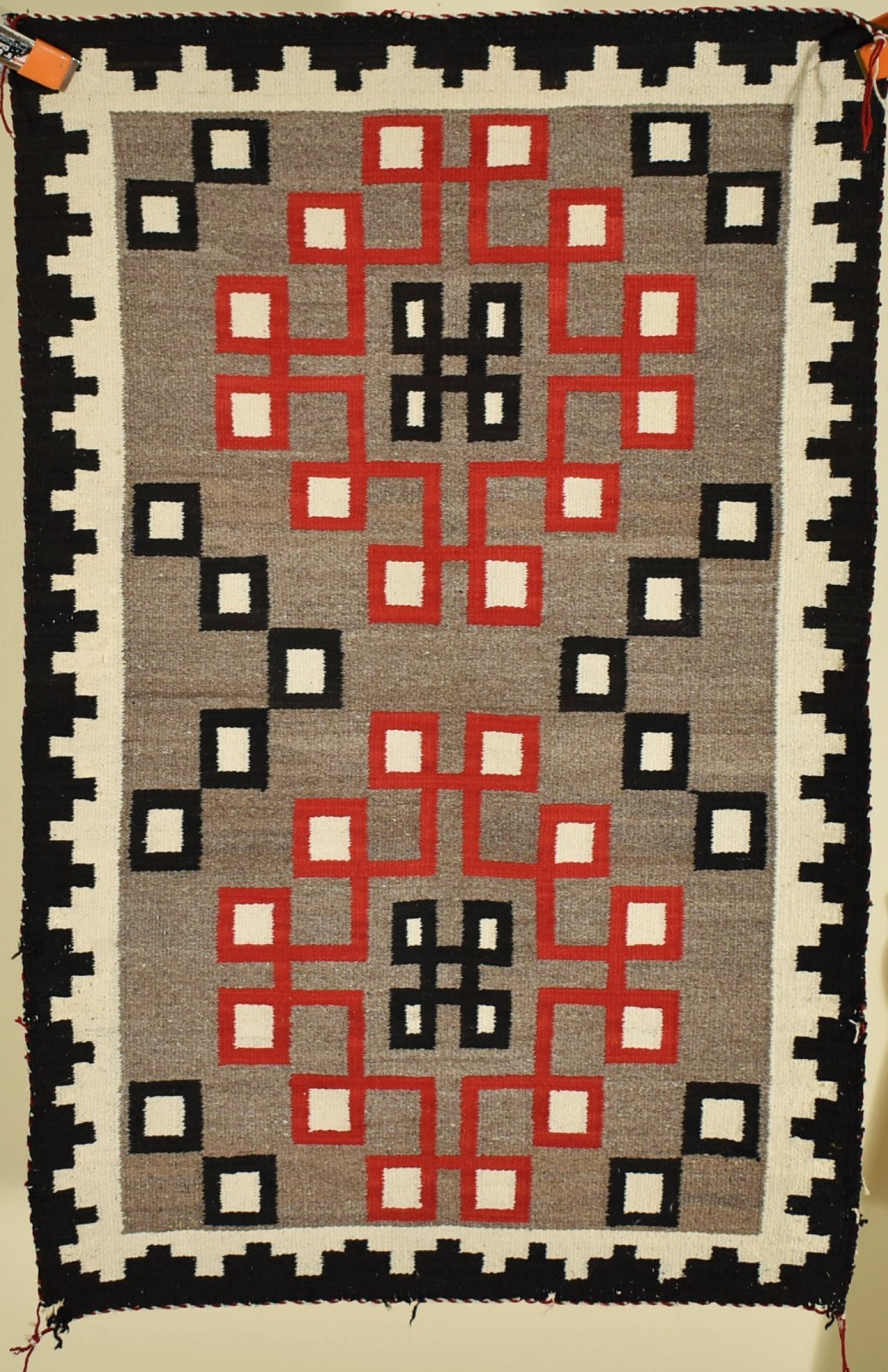 Antique Navajo Rug  Klagetoh  Native American Indian Vintage Weaving 31" X 48"