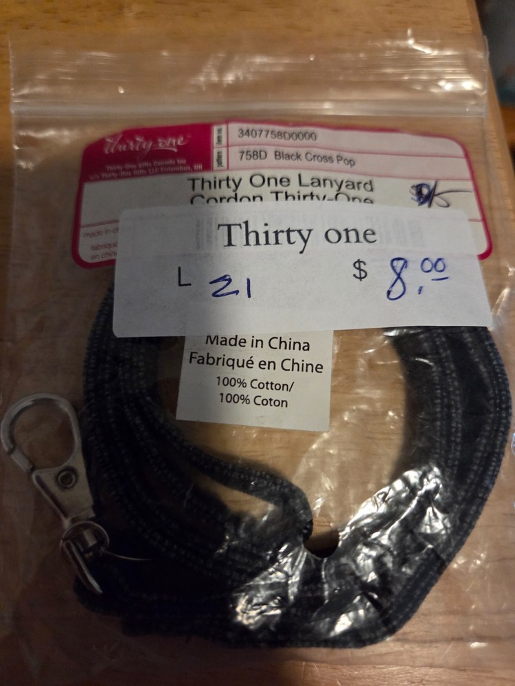 Thirty-One lanyard cordon
