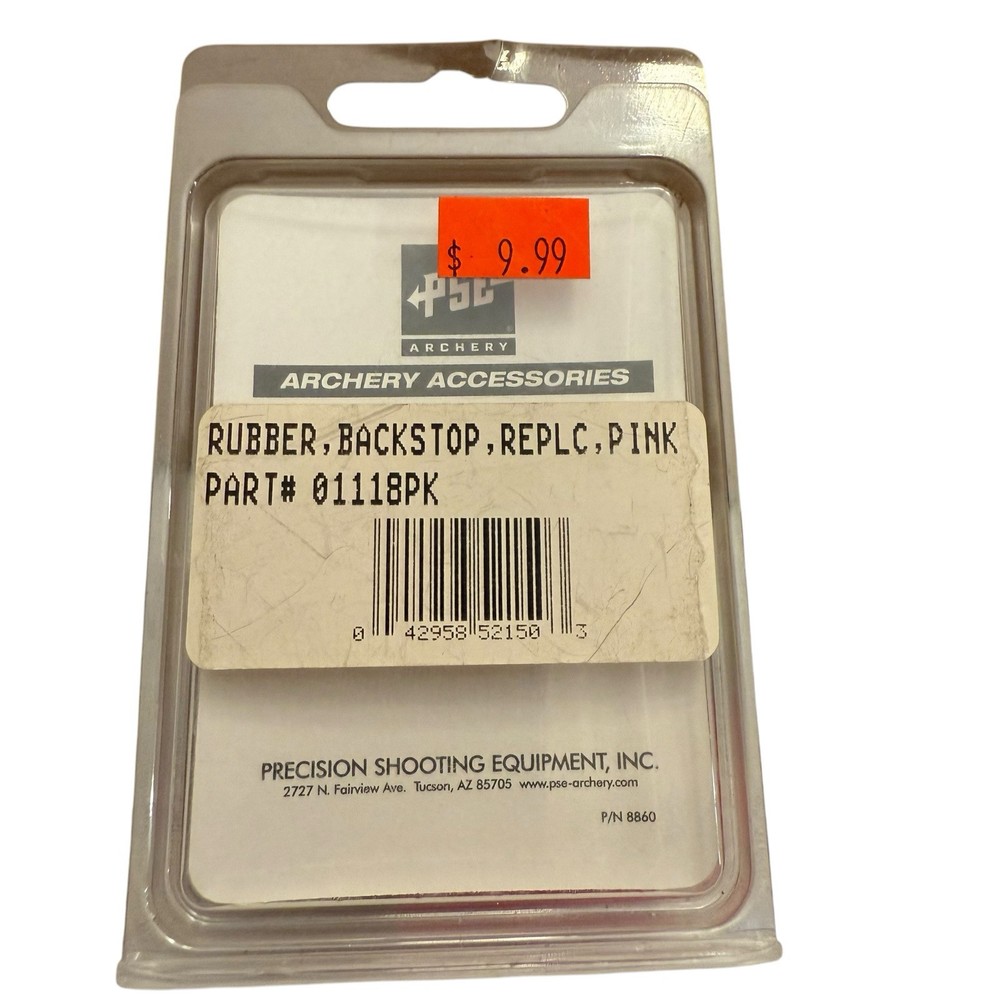 NEW PSE ARCHERY PINK COLORED RUBBER BACKSTOP FOR PSE BOW