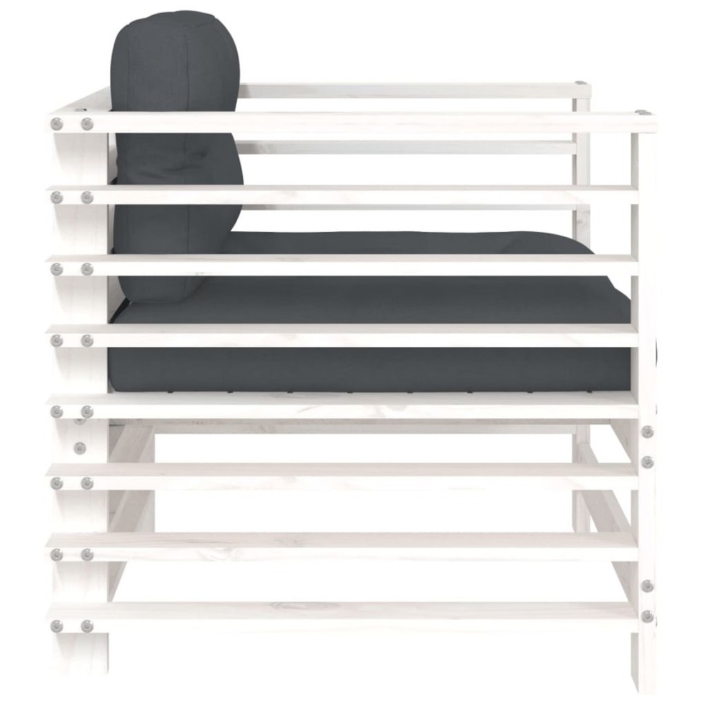 Garden Chair White, Anthracite