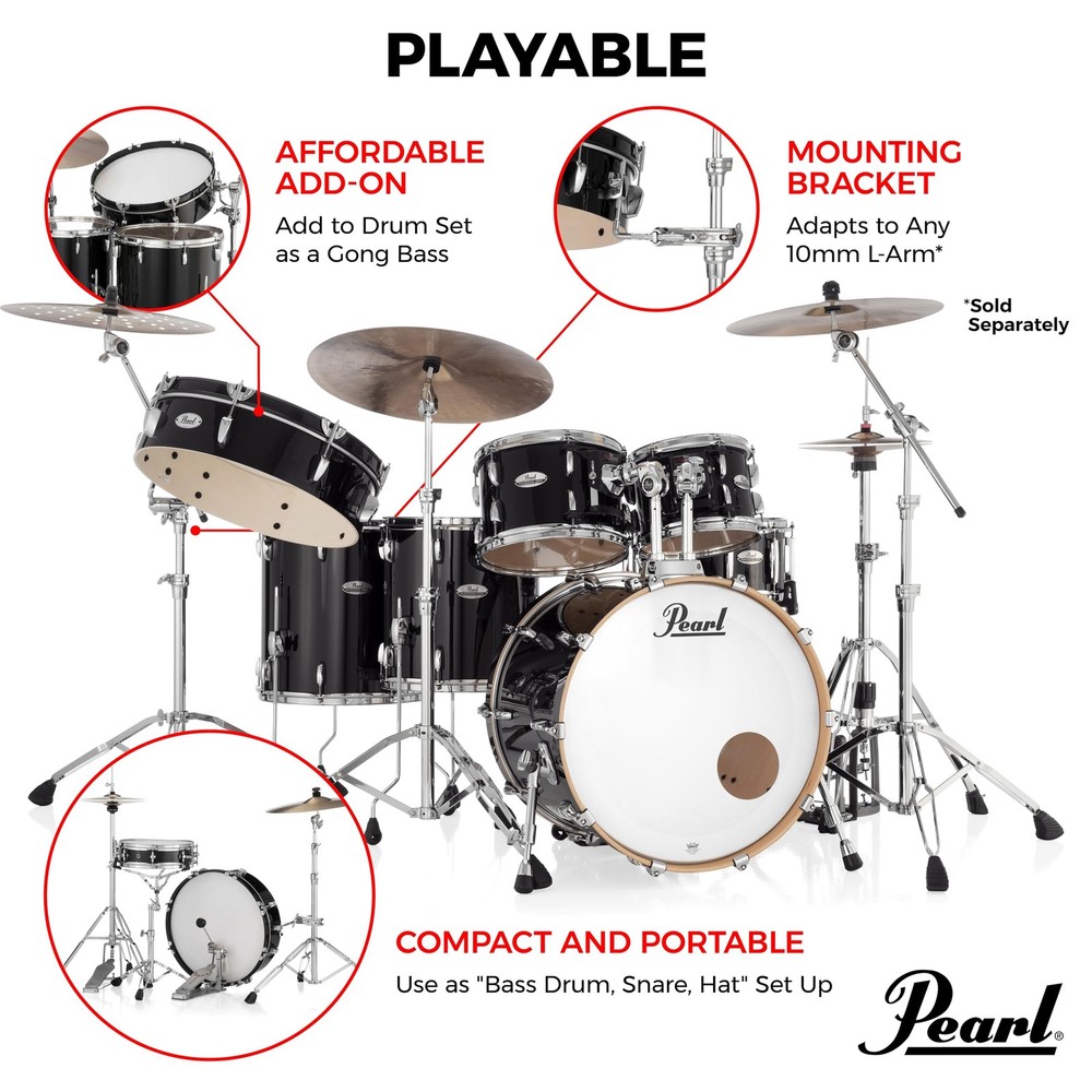 Pearl Frame 20x5 Playable Display Drum Wall Mount Custom Graphics