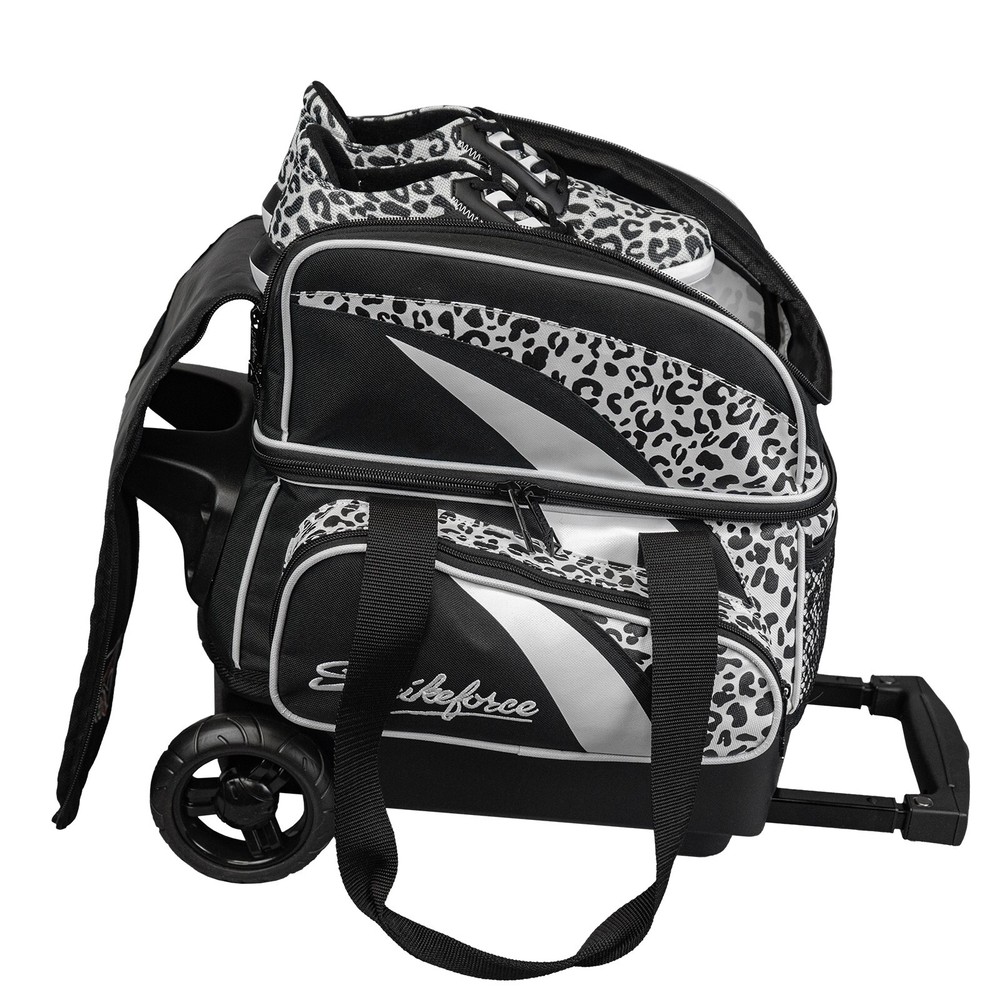 KR Strikeforce Cruiser White Leopard 1 Ball Roller Bowling Bag