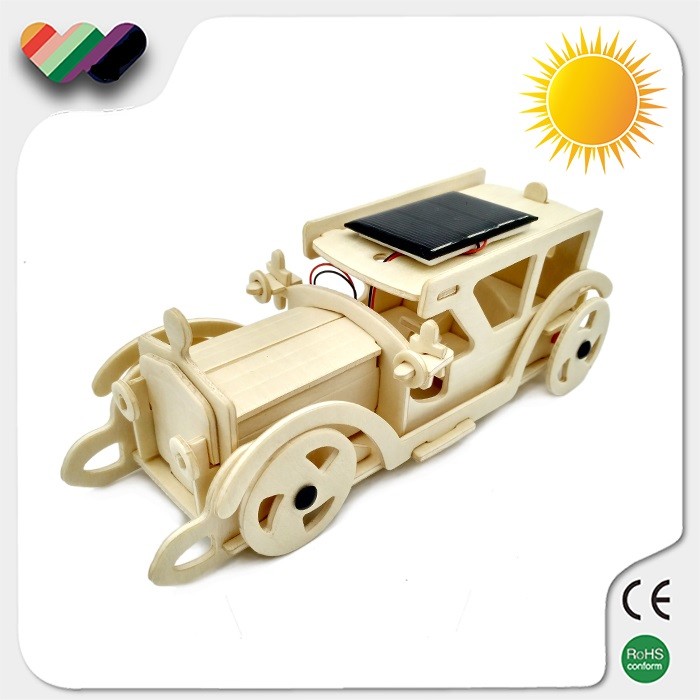 Solar powered running car- Educational Toy-vintage car B