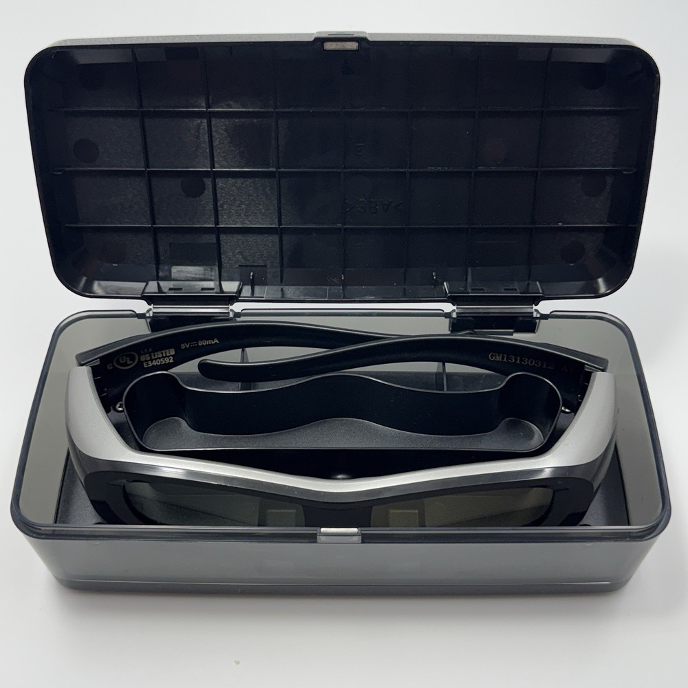 PANASONIC Active Shutter 3-D TV Glasses w/Case (TY-EW3D2MA) - UNTESTED