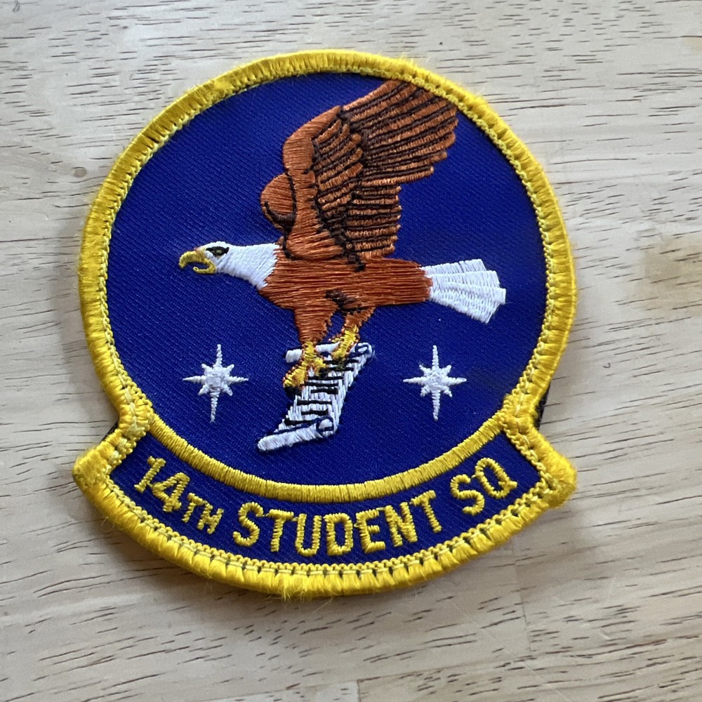 14th Student Squadron patch US Air Force USAF hook and loop Patch