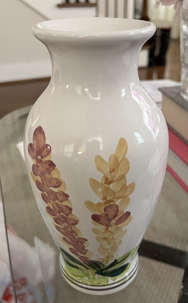 Rubens Rare Hand-painted Floral Vase.