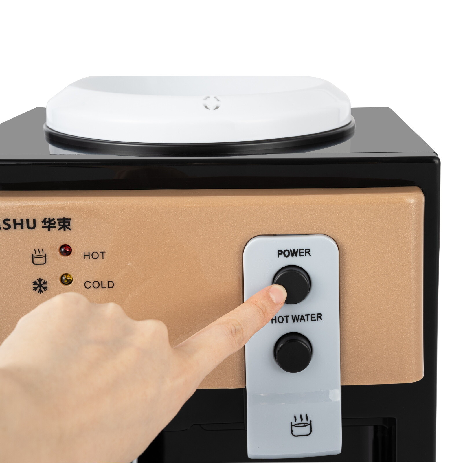 Electric Water Dispenser - 5 Gallon Cold & Hot Water Cooler, Compact Design