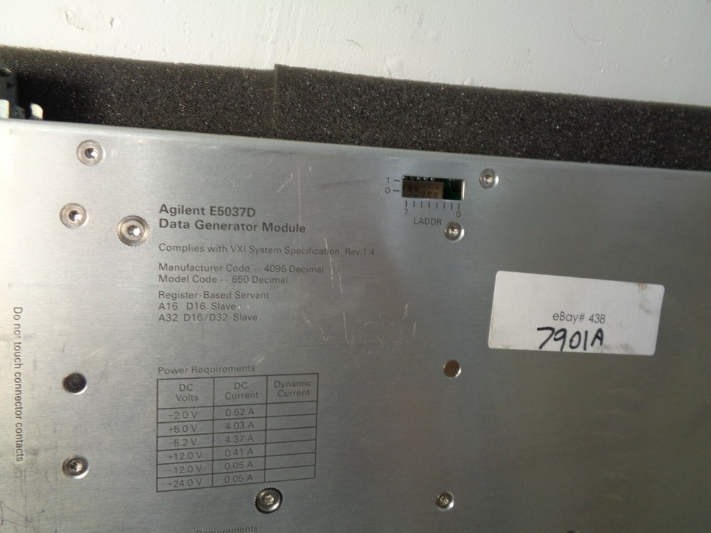 Agilent E5037D Data Generator Module Hardware Rev: B