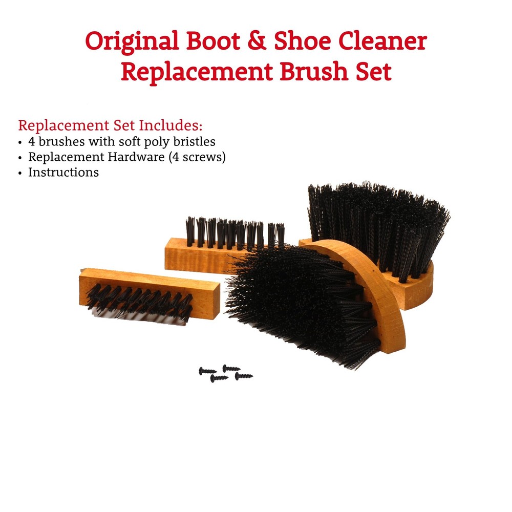 Brush Set for Standard Scrusher - Boot Scraper Replacement Brush Set