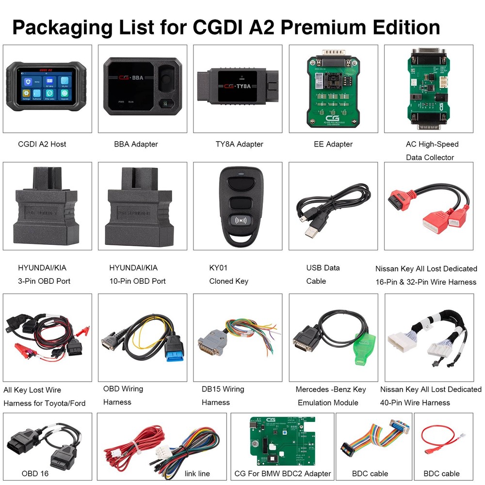CGDI A2 Premium Edition IMMO Matching Frequency Detection With Authorization