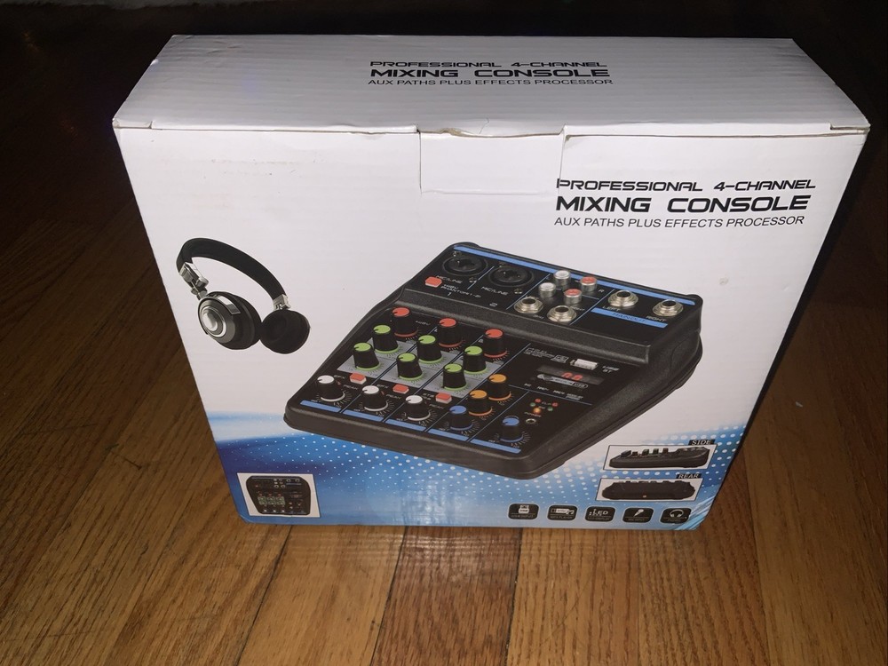 Professional Audio Mixer Sound Board Console System Interface 4 Channel Digital