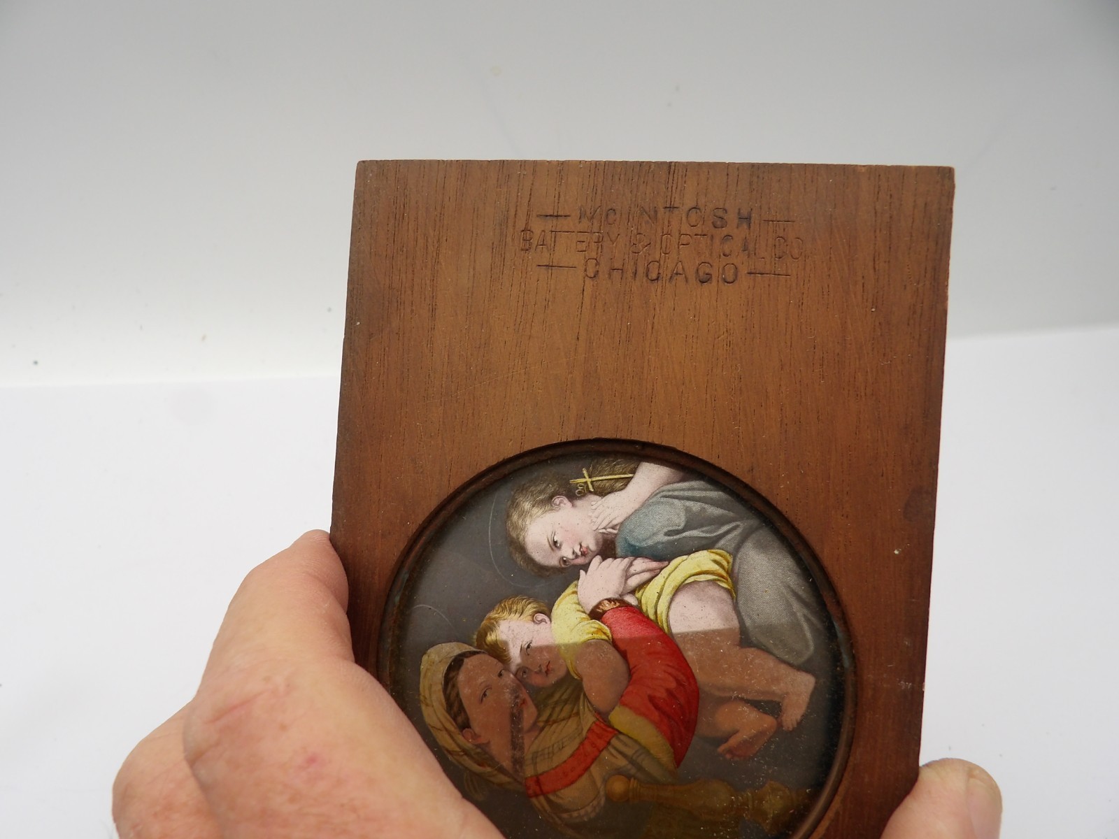 20 Magic Lantern 4x7 Wood Slides Christian Scenes