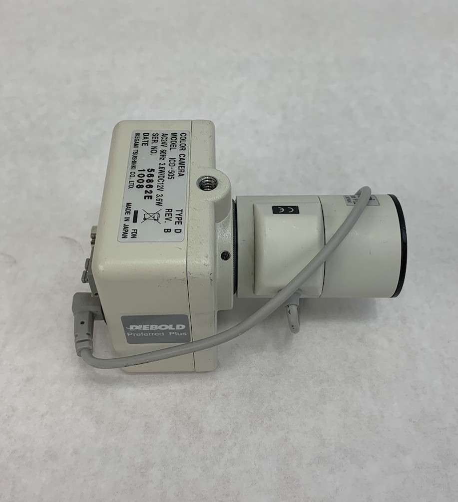 Diebold ICD-505 Color Camera Ikegami 1/3" 2.8-12mm w/Stand