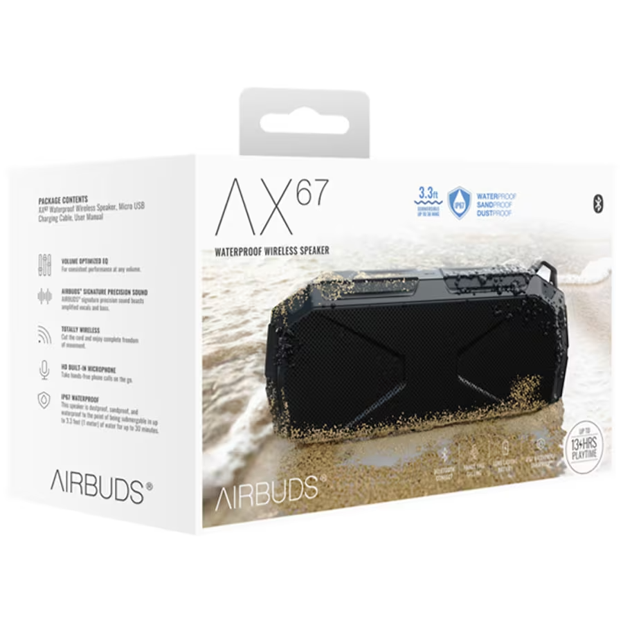 Ax67 Waterproof Wireless Bluetooth Speaker Airbuds - New