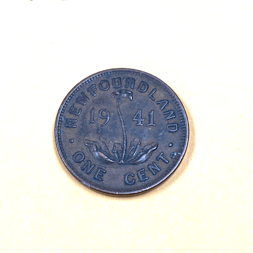 1941 Newfoundland 1 Cent KM#18 Bronze