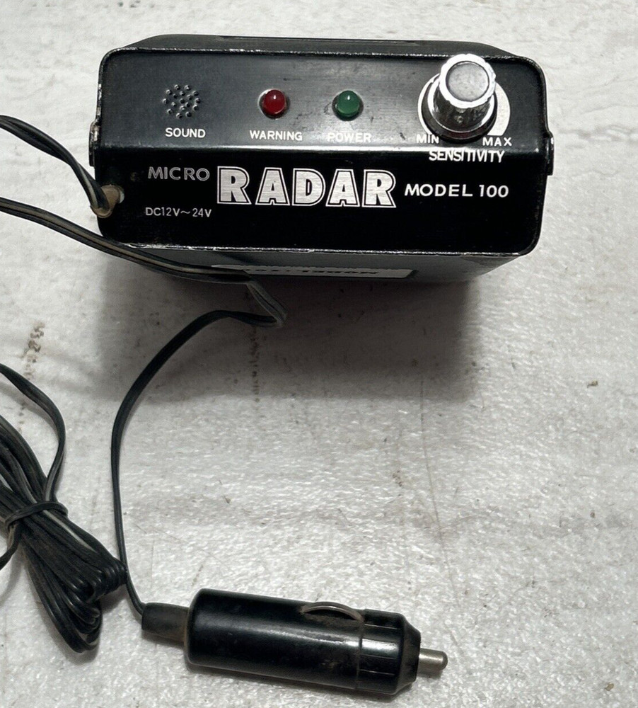 Vintage 1980’s Micro Radar Detector Model 100 Works
