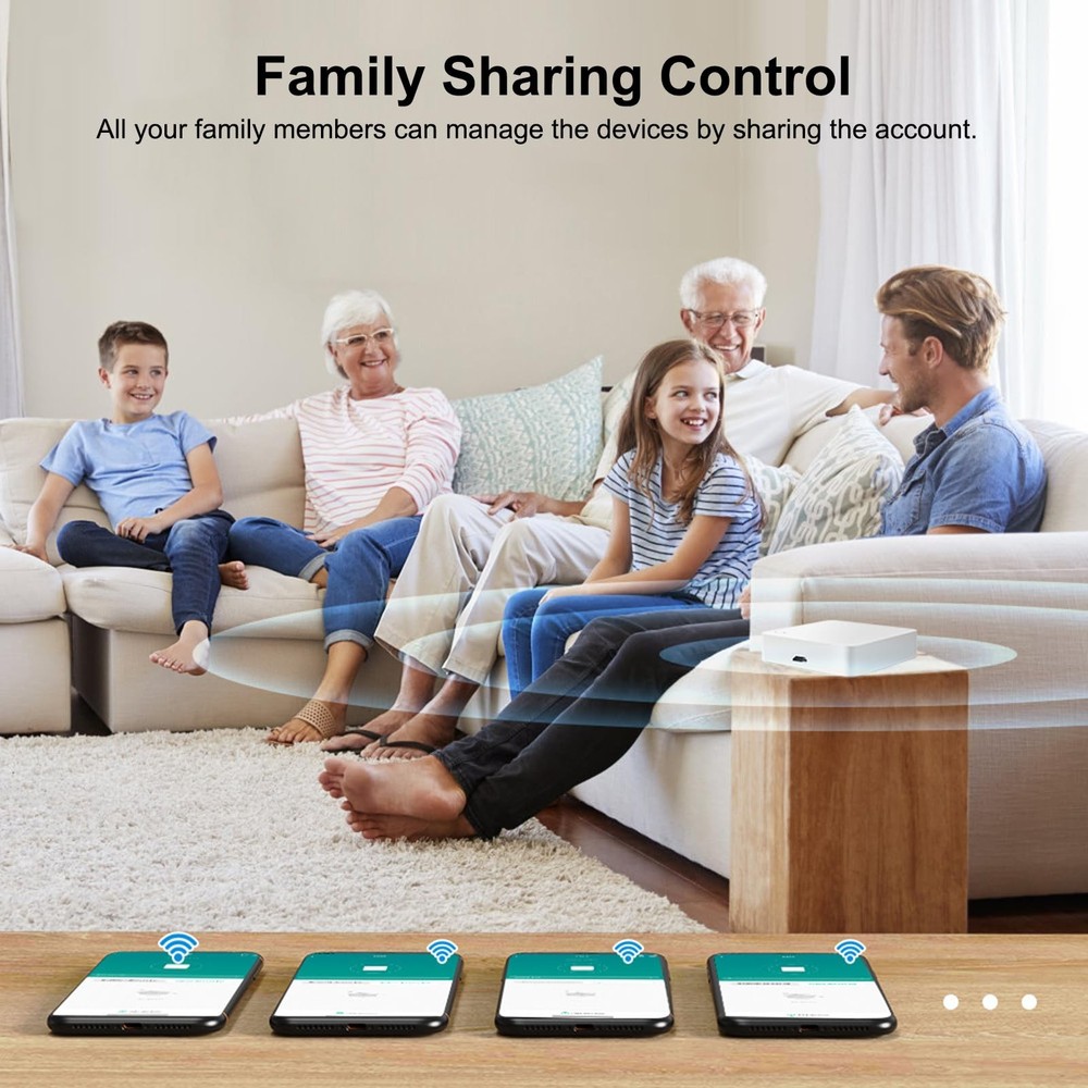 ZigBee 3.0 Hub WiFi & Bluetooth Dual Mode GatewayTuya Smart Bridge Wireless R...