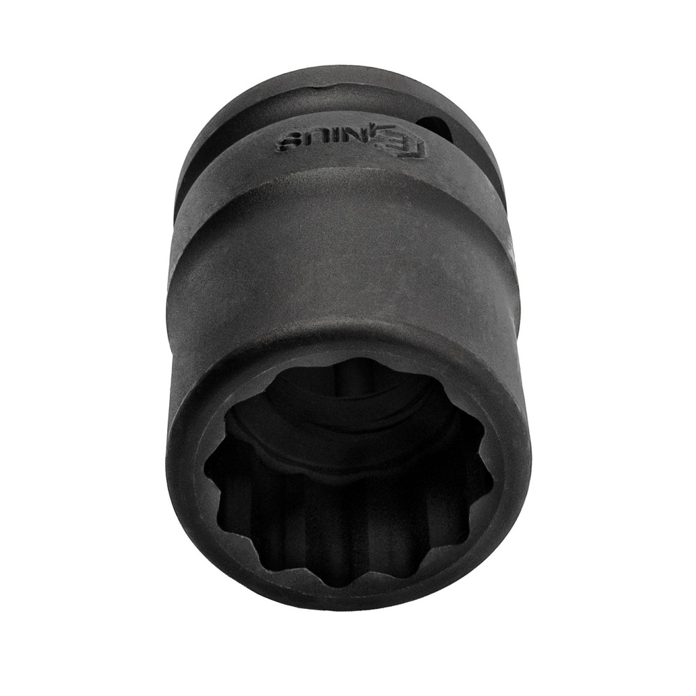 Genius Tools 3/4" Dr. 27mm Thin Wall Impact Socket (12-Point) (CR-Mo) - 655227