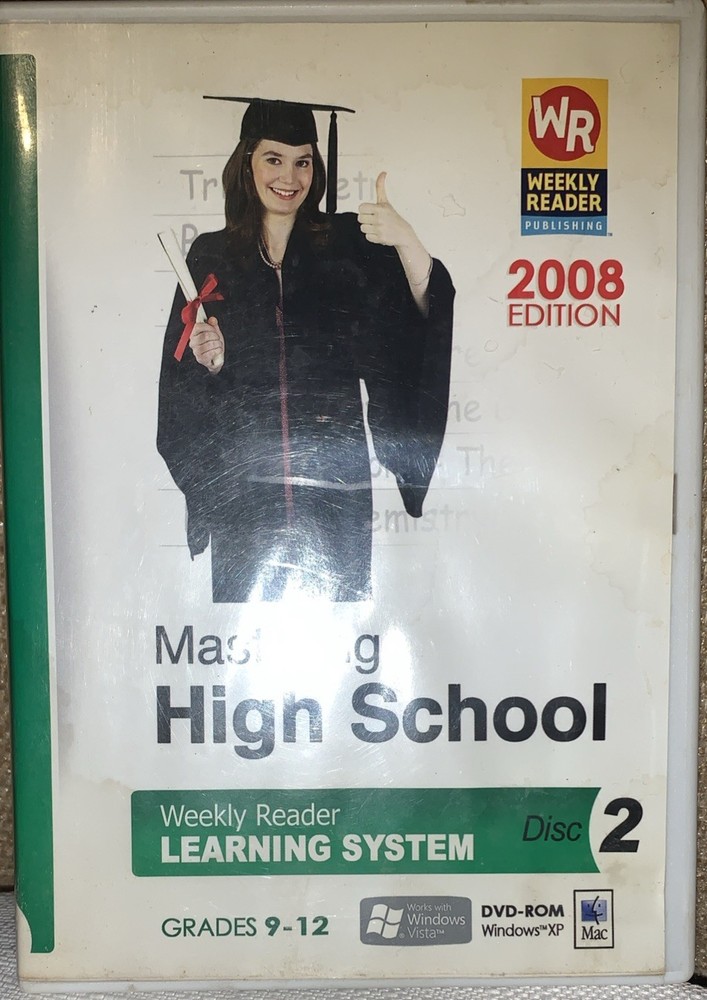 Mastering Middle & High School Weekly Reader Learning 2008 DVD-ROM Lot Discs 1-3