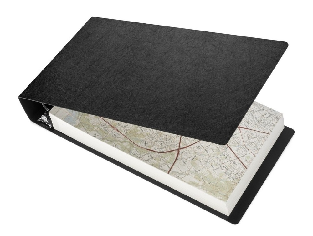 11x17 Binder PolyPanel Featuring 2" Angle-D Ring Black RUBY Paulina Model517610