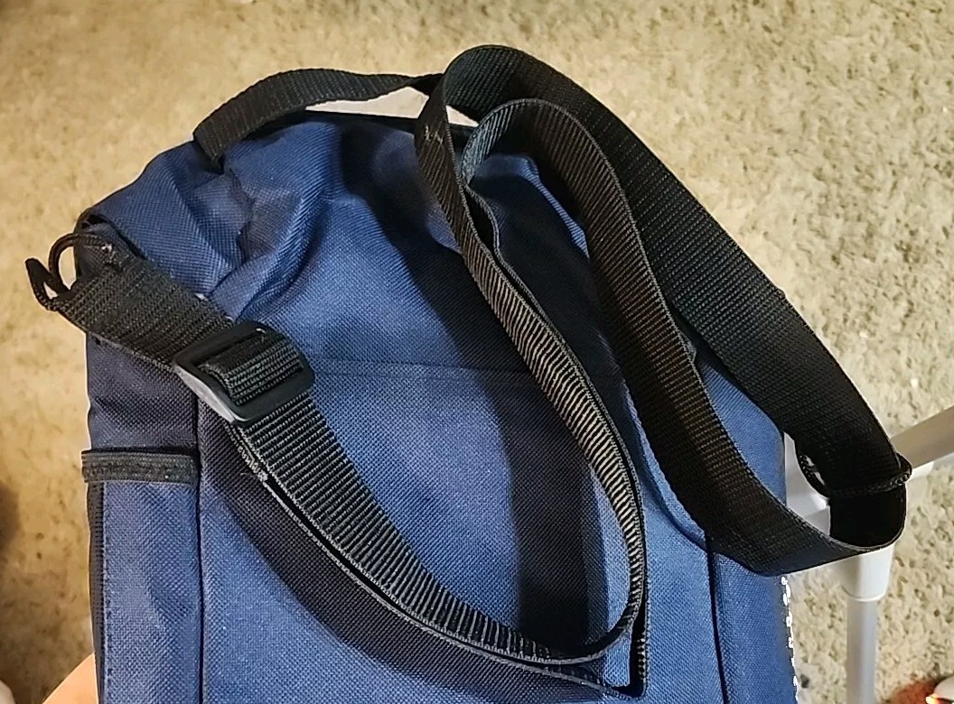 Disneyland Crossbody Bag Blue 12" x 9" x 4" Vacation Organize