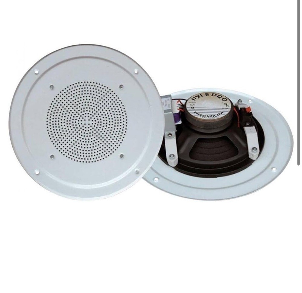Pyle Ceiling Speaker 5" Full Range Woofer Speaker System 100 Volt