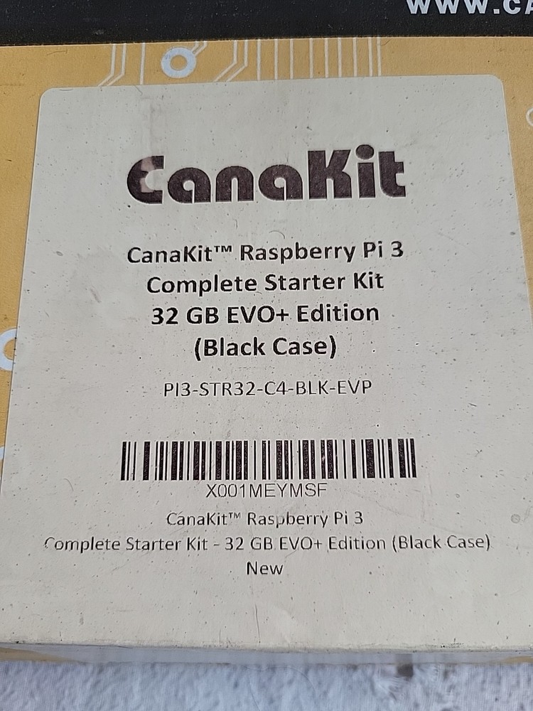 CANAKIT RASPBERRY PI 3 32 GB EDITION BLACK CASE COMPLETE STARTER KIT