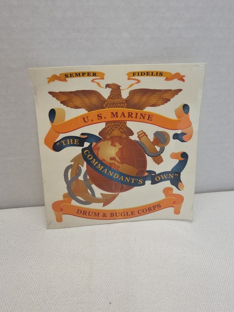 USMC Drum and Bugle Corps Decal - "THE COMANDANTS OWN"