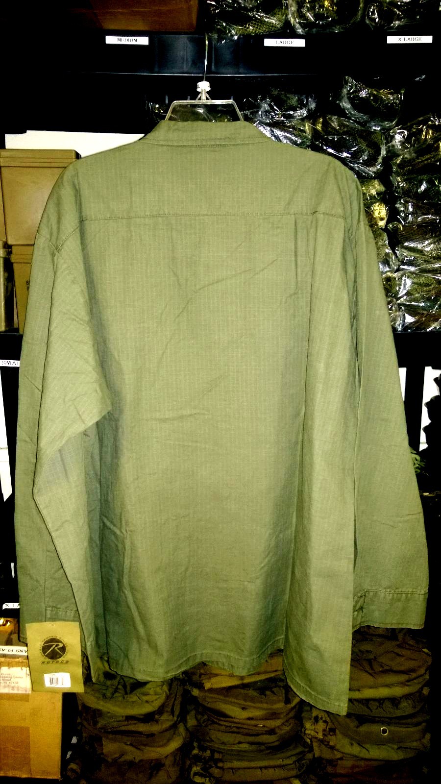 Vietnam Era Reproduction Slant Pocket BDU Shirt XL New