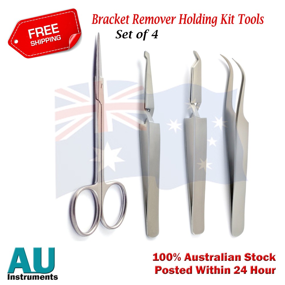 Dental Bracket Holding Placing Bracket Braces Placing Tissue Suture Scissors Lab