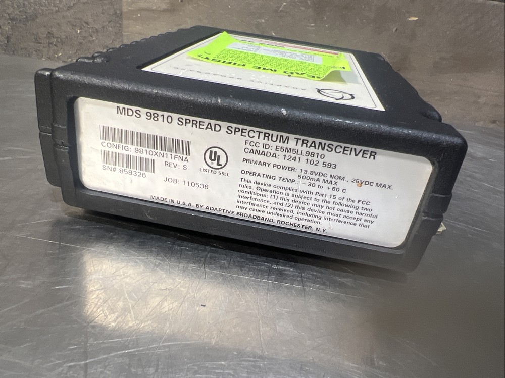 Microwave Data Systems MDS 9810 HL Spread Spectrum Transceiver. Used Surplus