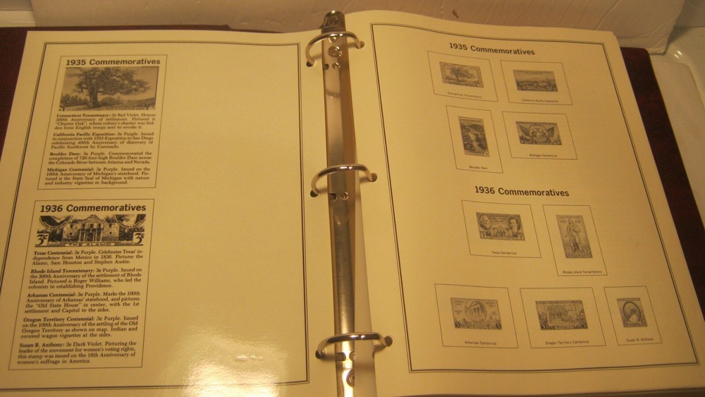 1996 Mystic Stamp Company THE HERITAGE COLLECTION US Commemoratives 1935-1991