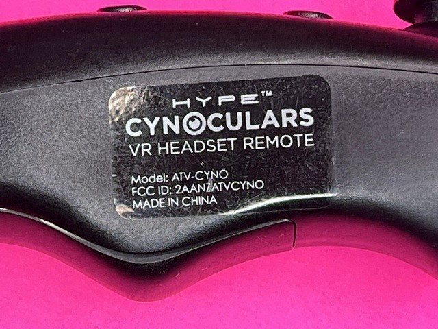 Hype Cynoculars VR Headset Remote Controller - Model ATV-CYNO - Black👀