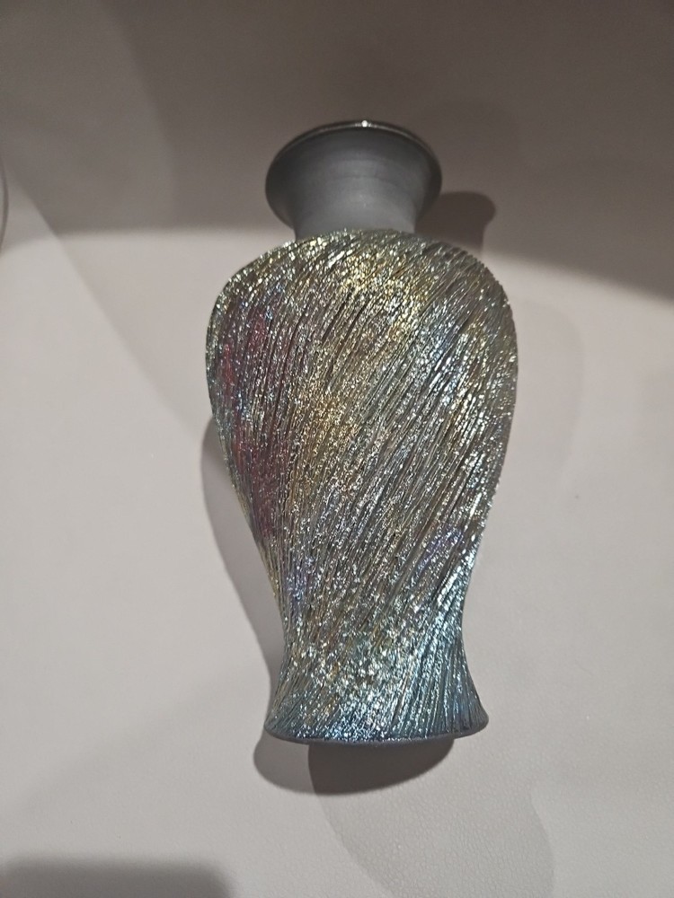 Micheal Perry Handmade Irridecant Vase