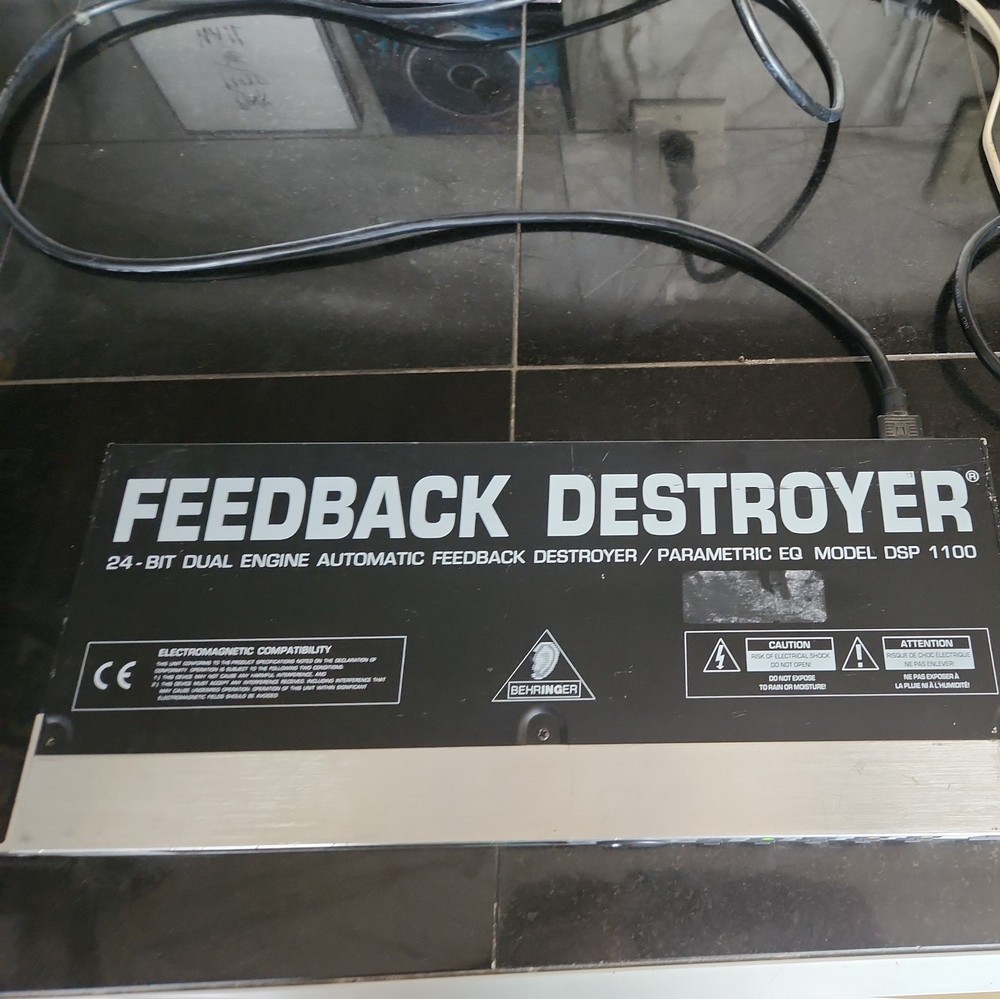 Behringer Feedback Destroyer DSP1100 24 Bit Dual Engine Parametric