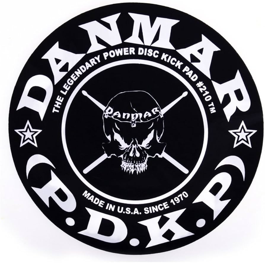 Danmar Single Power Disc Kick Pad, Flames
