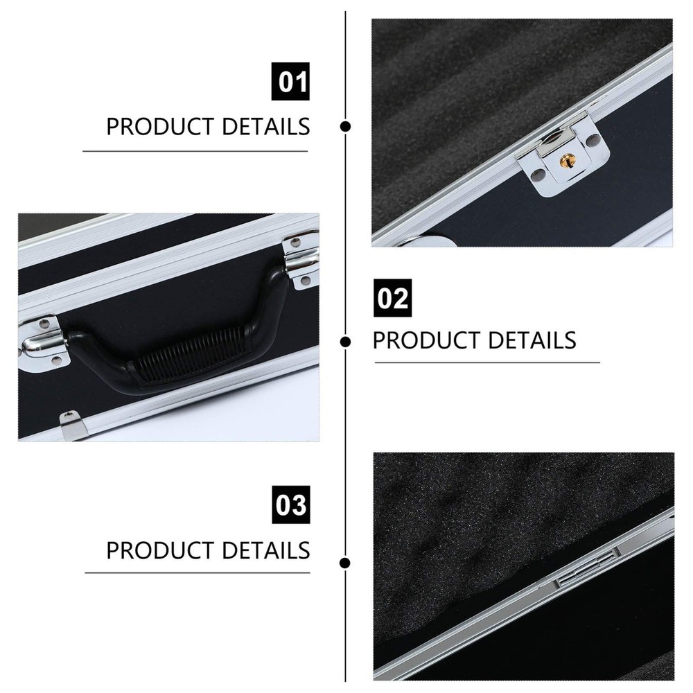 Portable Tool Box Multifunction Hard Storage Case with Foam Inserts 19.68X11....