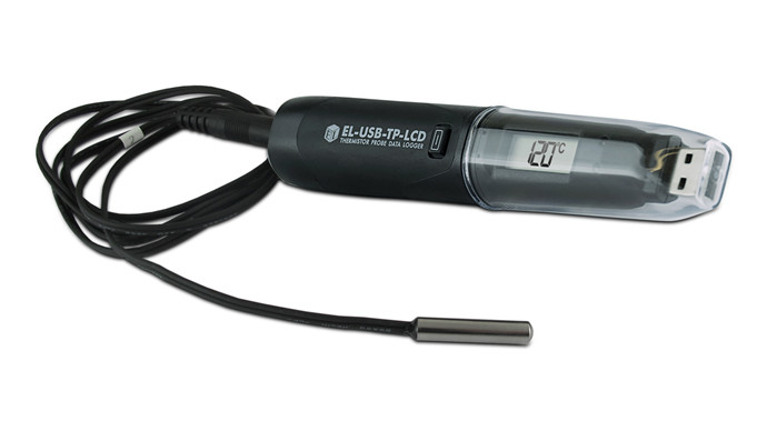 Lascar EL-USB-TP-LCD Thermistor Data Logger with LCD Display w/ USB New