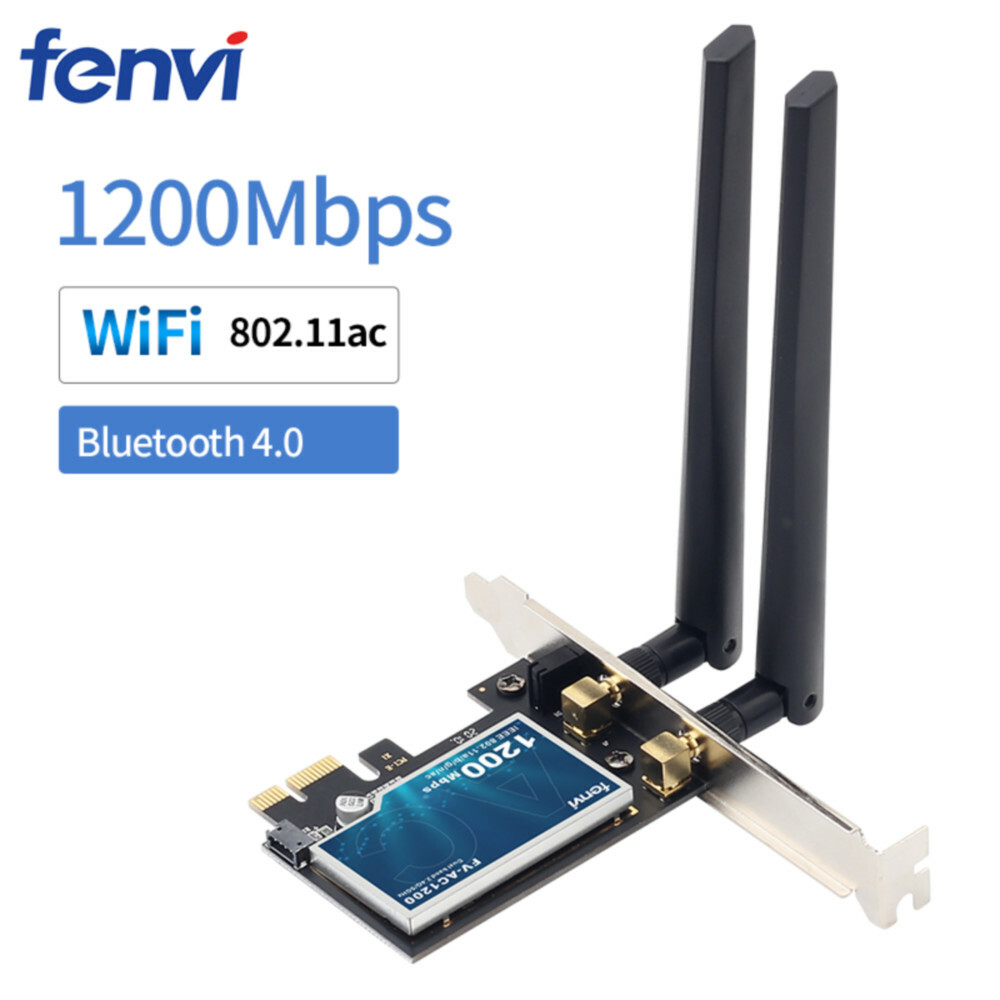 Dual Band PCI-E WiFi Adapter Desktop PC PCI-E Wireless-AC Network Bluetooth Card