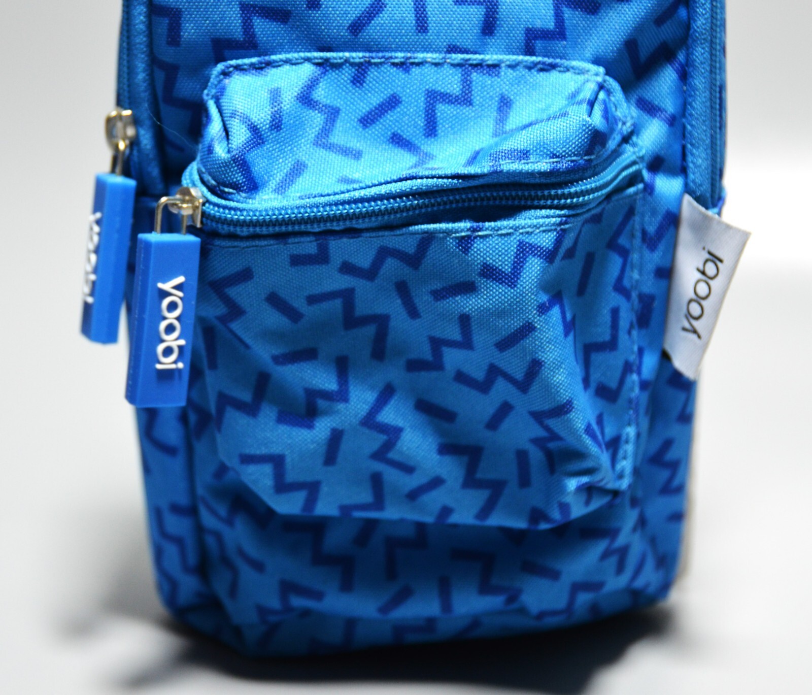 Yoobi Backpack Pencil Case Blue Abstract And 24 Pack No 2 Pencils Multicolor