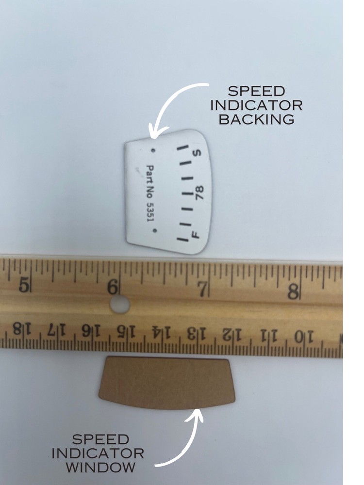 Victor Speed Indicator backing Part No 5351 Speed Dial replacement