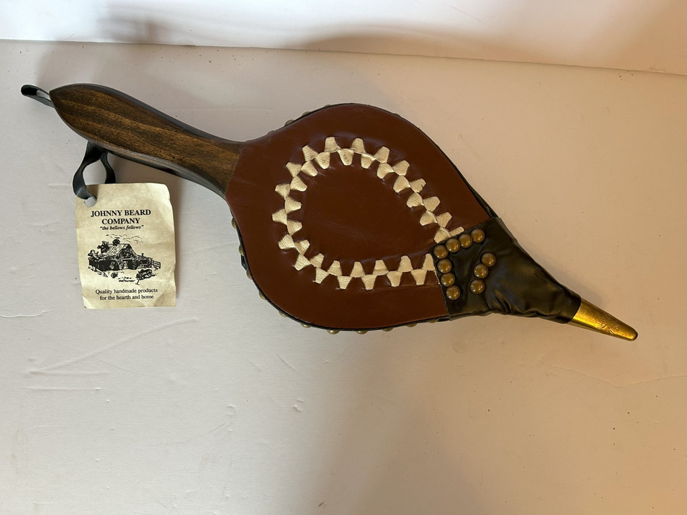 NEW - Johnny Beard Bellow - Solid Wood with Leather - Made in Oklahoma