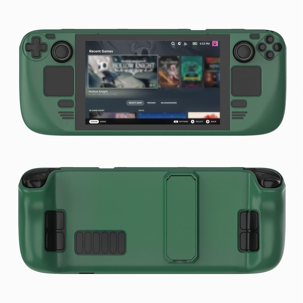 Steam Deck Case for LCD/OLED, Protective Cover with Adjustable Kickstand, 360...