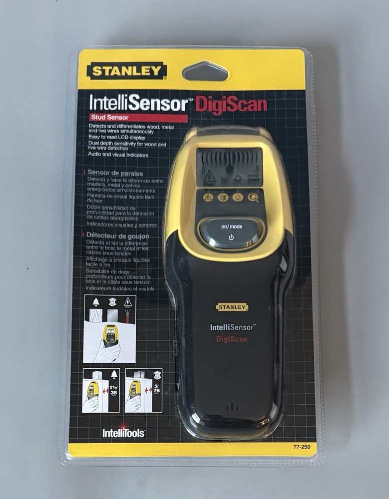 Stanley IntelliSensor DigiScan Stud Sensor 77-250 — New Factory Sealed