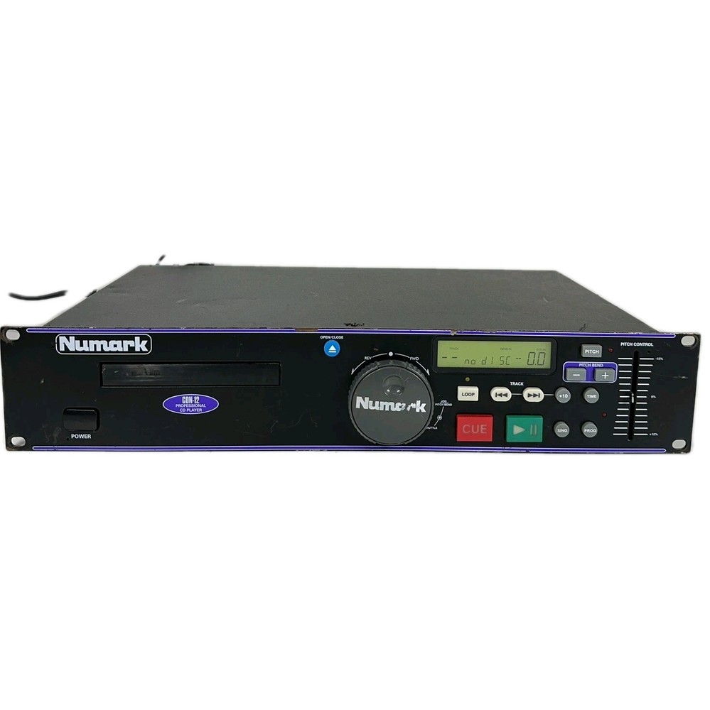 Numark CDN-12 Professional Compact Disc Player ~ Power On / No Eject / AS-IS