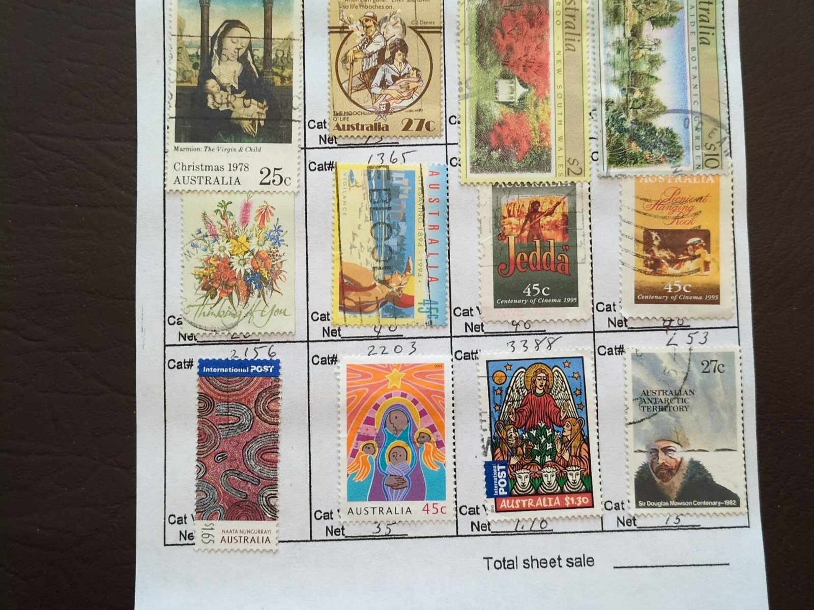 APC W5105 Australia on circuit sheets all identified sc over $80