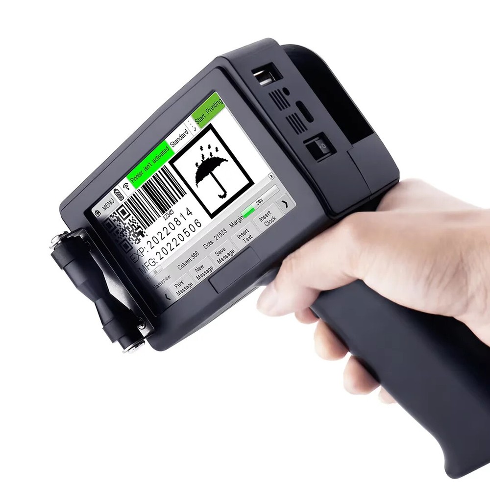 Portable Handheld Label Online Tij Thermal Inkjet Printer Coding Machine Label