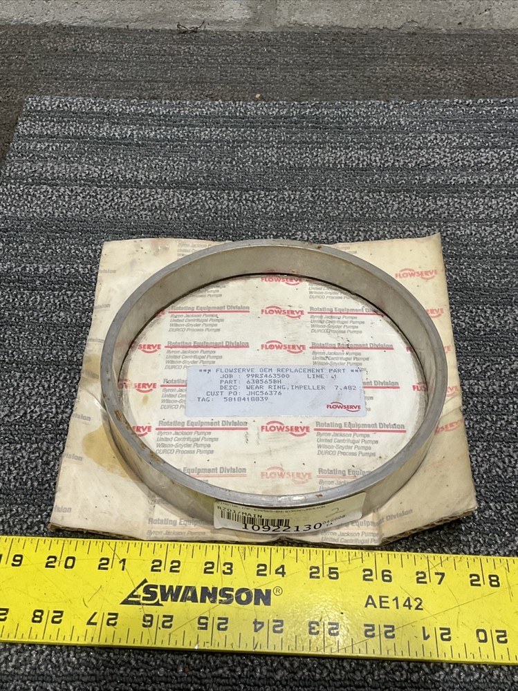 FLOWSERVE BYRON-JACKSON 638565BH IMPELLER WEAR RING 678