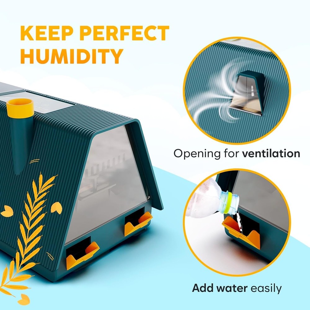 Okkobi M10 Egg Incubator - Automatic Turning & Humidity Control for 10 Eggs